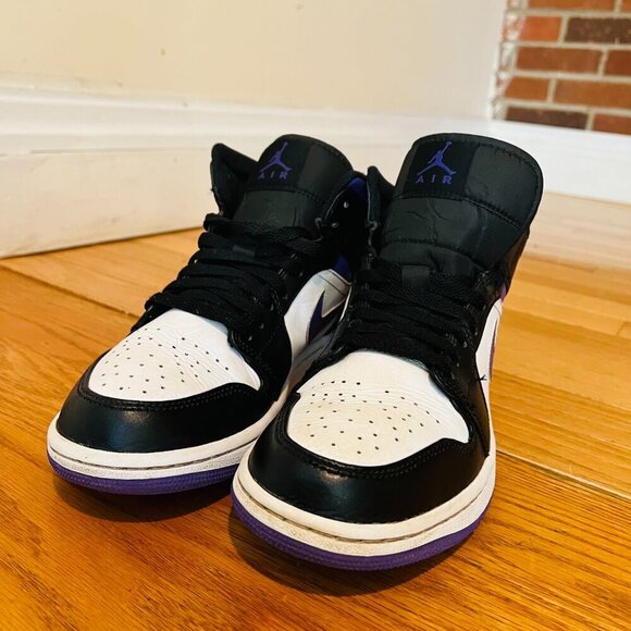 Air Jordan 1 Mid Purple Iris VNDS Sz 8.5 554724-095 - Picture 4 of 16